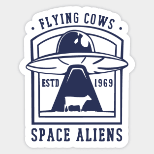 Flying Cows Sticker